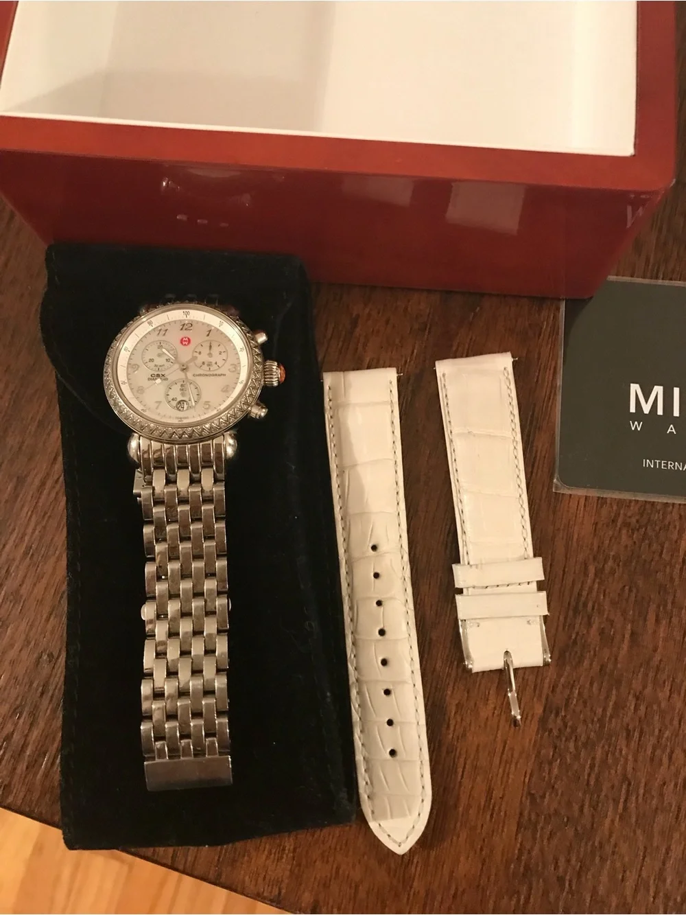 MICHELE CSX-36 Diamond Chronograph Watch 0.60 CTW